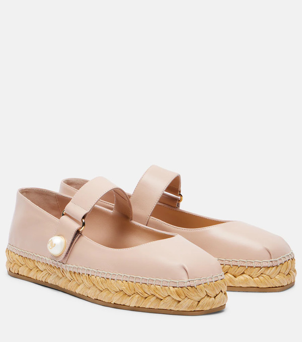 Jimmy Choo Jimmy Choo Fayence Leather Espadrilles 