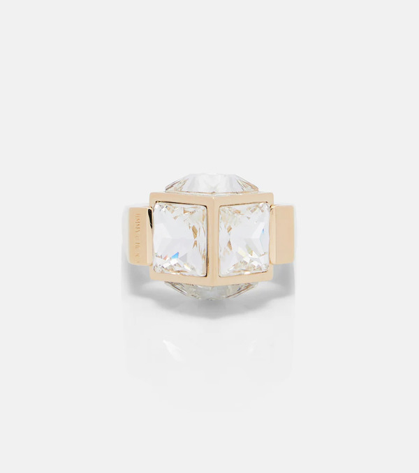  Jimmy Choo Jimmy Choo Jc Cube Embellished Ring 