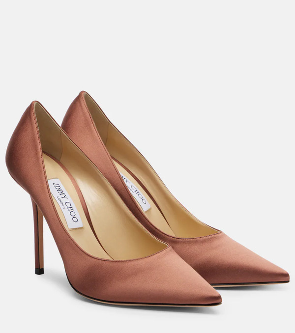  Jimmy Choo Jimmy Choo Love 100 Satin Pumps 