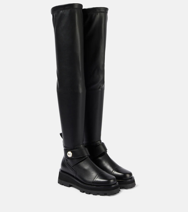  Jimmy Choo Jimmy Choo Meena Leather Over-the-knee Boots 