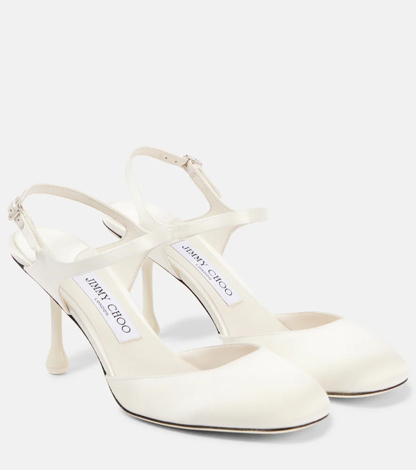  Jimmy Choo Jimmy Choo Pixie 80 Satin Pumps 