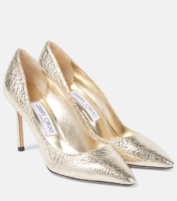  Jimmy Choo Jimmy Choo Romy 85 Faux Leather Pumps 