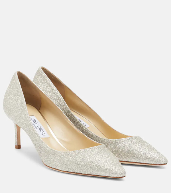  Jimmy Choo Jimmy Choo Romy Glitter Pumps 