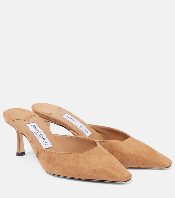  Jimmy Choo Jimmy Choo Vivi 65 Suede Mules 