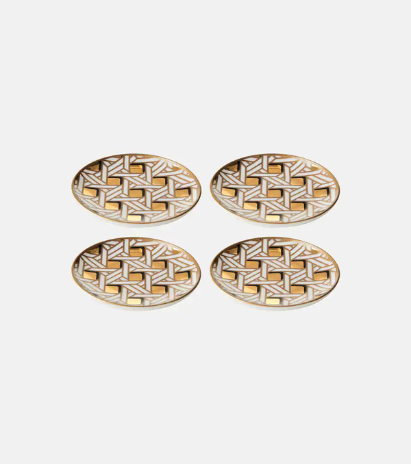  Jonathan Adler Jonathan Adler Basketweave Set Of 4 Coasters 