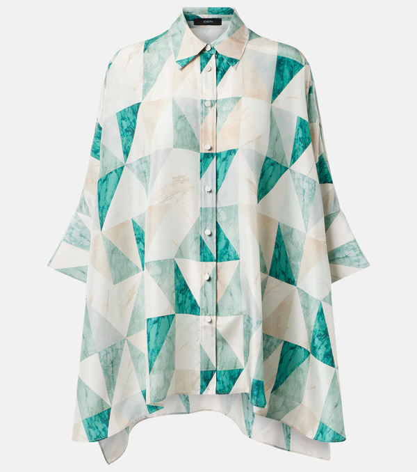  Joseph Joseph Arcole Printed Oversized Silk Shirt 