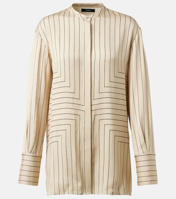  Joseph Joseph Athena Striped Silk-blend Shirt 
