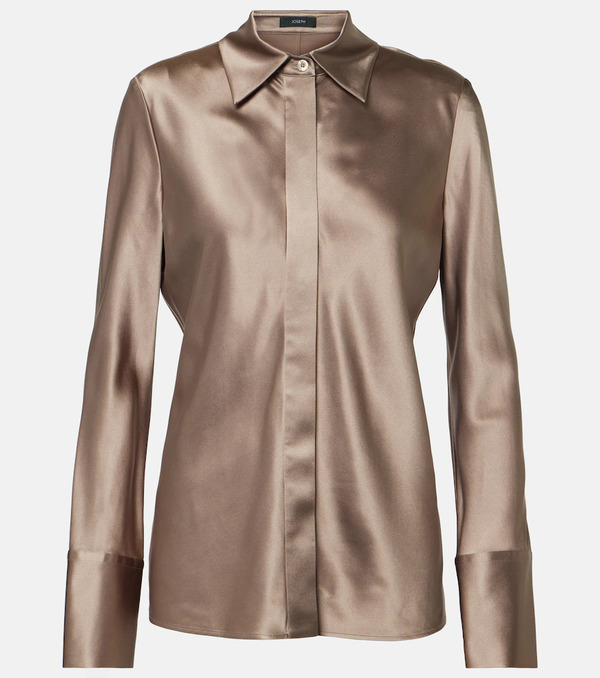  Joseph Joseph Brunel Silk Satin Blouse 
