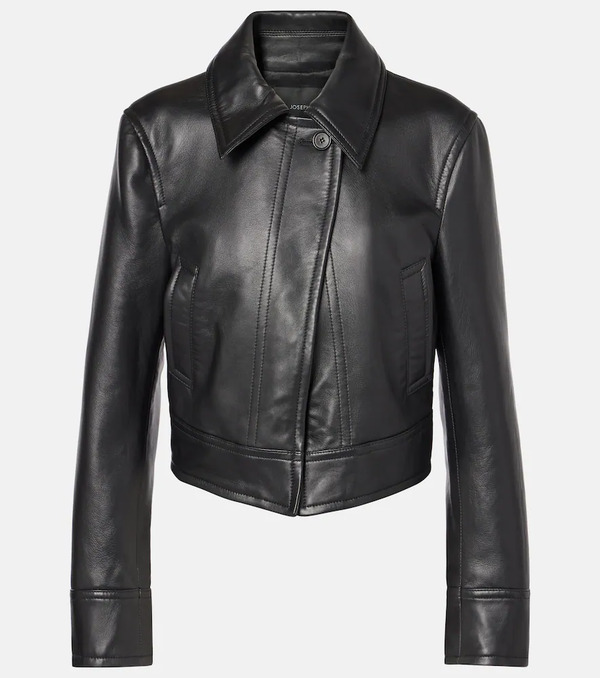  Joseph Joseph Caron Cropped Leather Jacket 