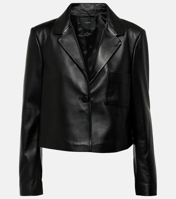  Joseph Joseph Cropped Leather Jacket 