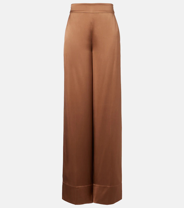  Joseph Joseph Dijon Silk Satin Wide-leg Pants 