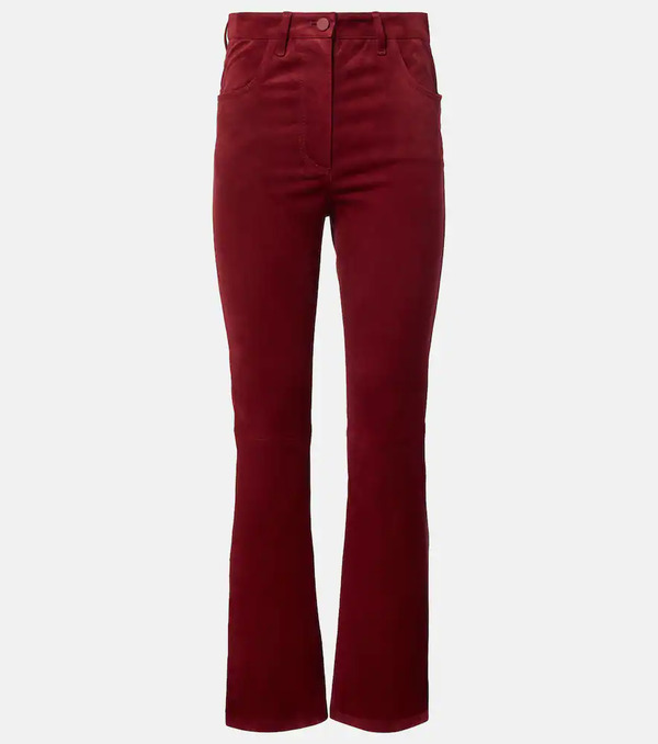  Joseph Joseph High-rise Suede Slim Pants 