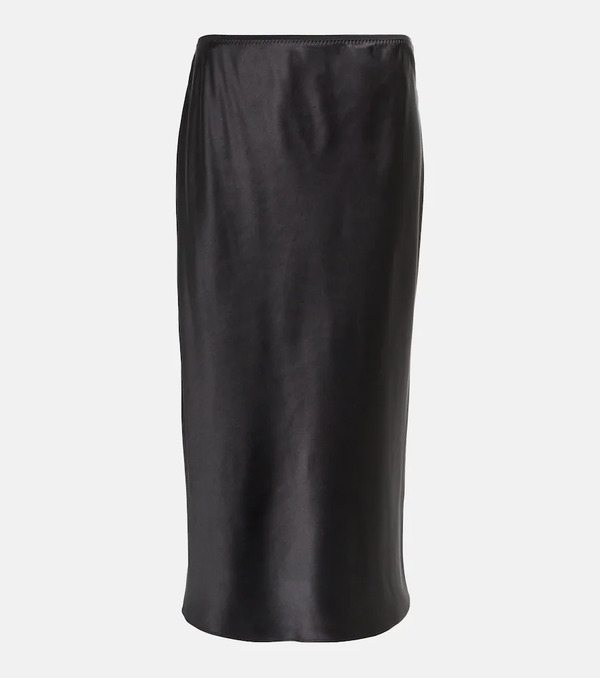  Joseph Joseph Isaak Silk Satin Midi-skirt 
