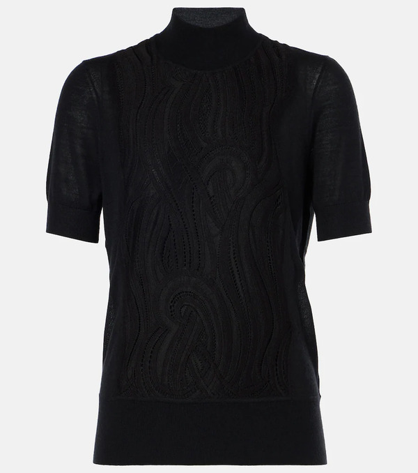  Joseph Joseph Knitted Wool And Silk Lace Top 