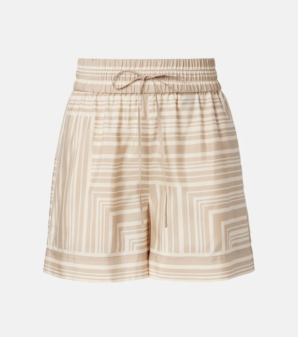  Joseph Joseph Laven Checked Silk Shorts 