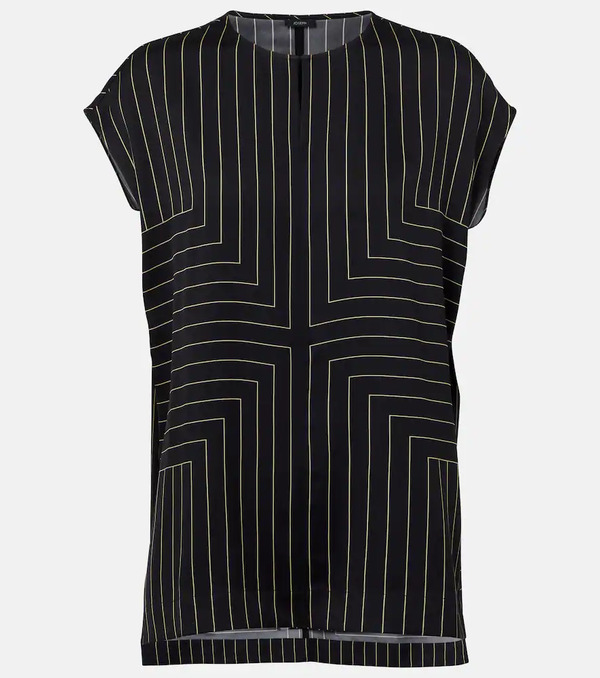  Joseph Joseph Louison Striped Silk-blend Top 