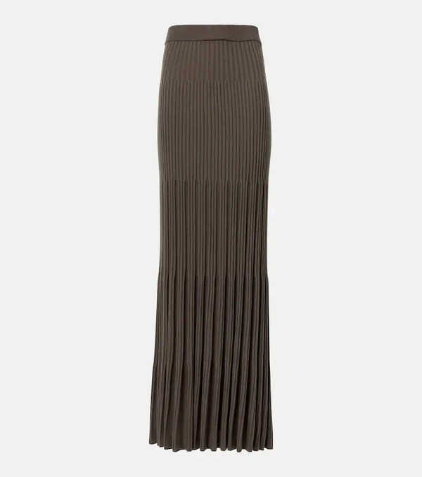  Joseph Joseph Merino Ribbed-knit Wool Maxi Skirt 