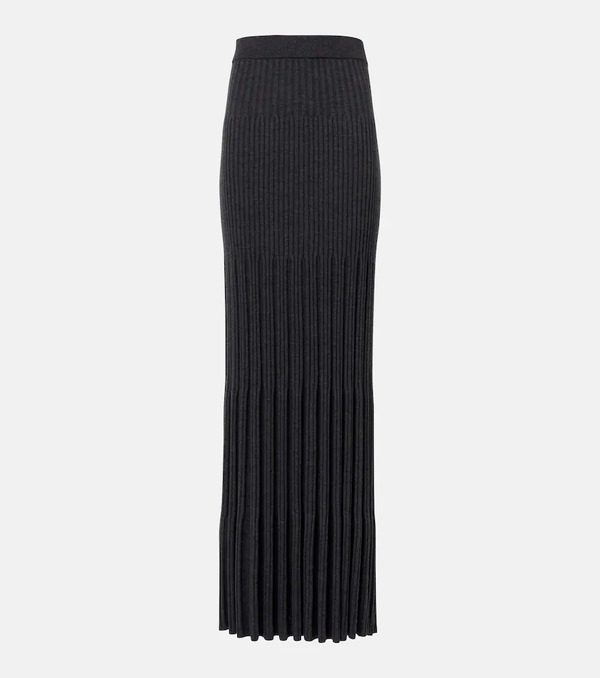  Joseph Joseph Merino Ribbed-knit Wool Maxi Skirt 