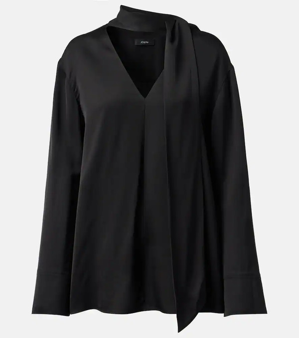 Joseph Joseph Scarf-detail Silk Blouse 