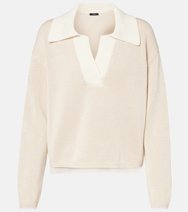  Joseph Joseph Striped Cotton Polo Sweater 
