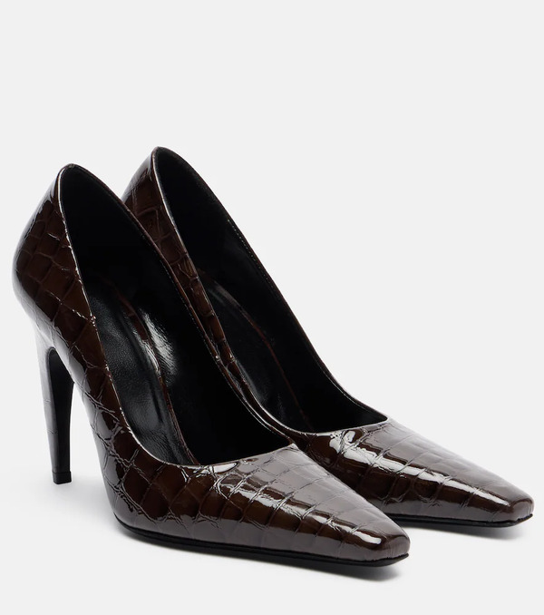  Jude Jude Fame 105 Croc-embossed Leather Pumps 