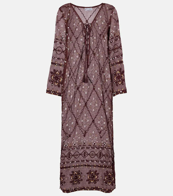  Juliet Dunn Juliet Dunn Embroidered Cotton Kaftan 