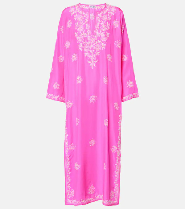  Juliet Dunn Juliet Dunn Embroidered Silk Kaftan 