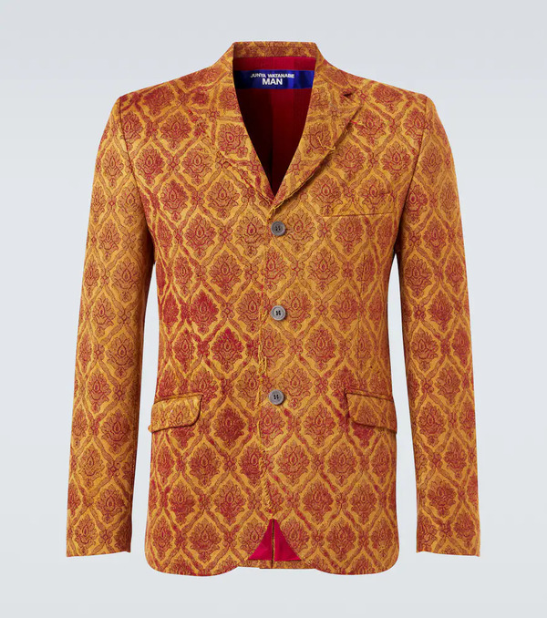  Junya Watanabe Junya Watanabe Floral Single-breasted Jacquard Blazer 