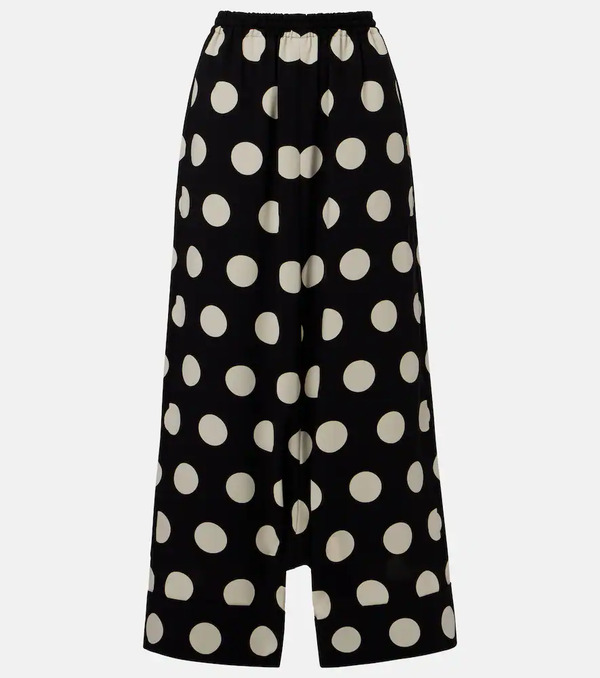  Junya Watanabe Junya Watanabe Polka-dot Wide-leg Pants 