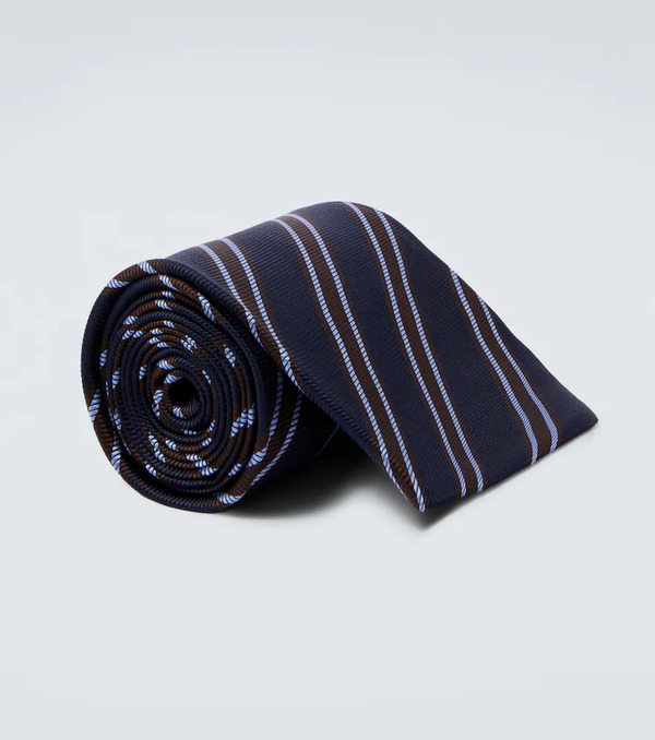  Junya Watanabe Junya Watanabe Striped Silk Tie 