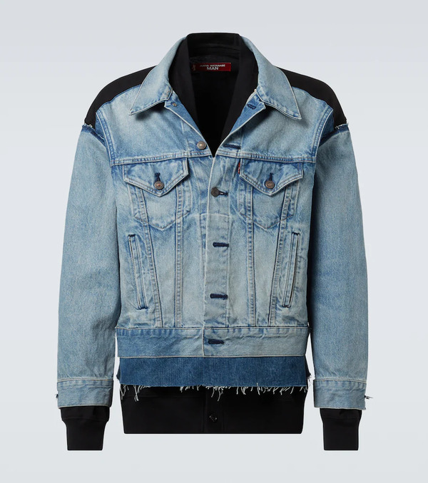  Junya Watanabe Junya Watanabe X Levi'sâ® Jersey And Denim Jacket 