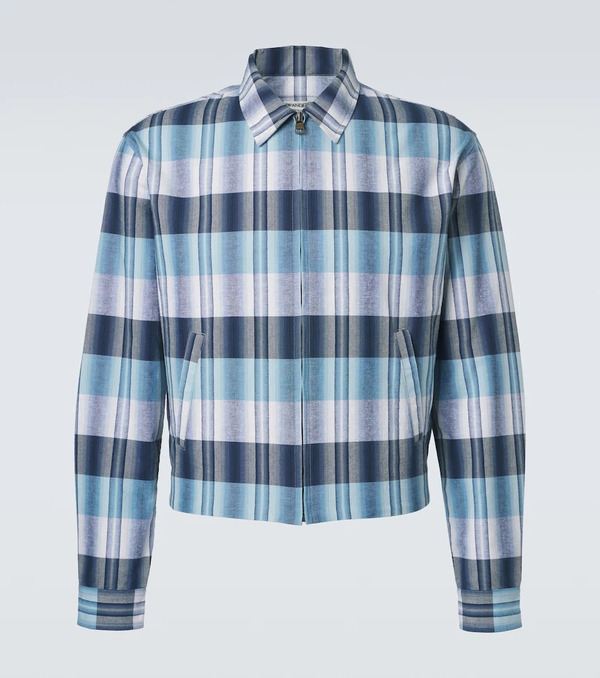  Jw Anderson Jw Anderson Checked Cotton Blouson Jacket 