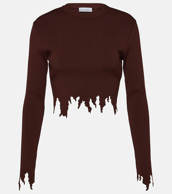  Jw Anderson Jw Anderson Distressed Crop Top 