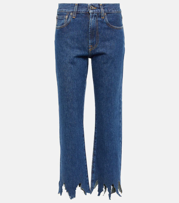  Jw Anderson Jw Anderson Distressed Cropped Jeans 