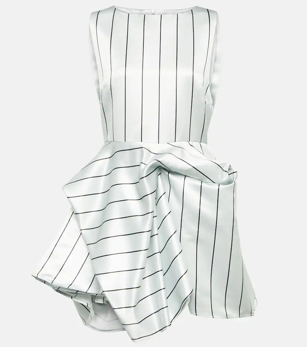  Jw Anderson Jw Anderson Draped Striped Minidress 