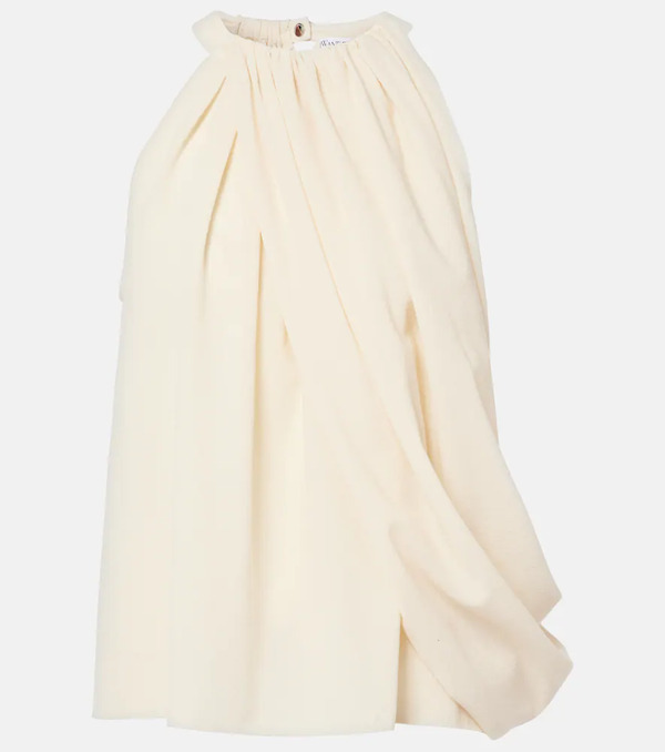  Jw Anderson Jw Anderson Draped Wool-blend Top 