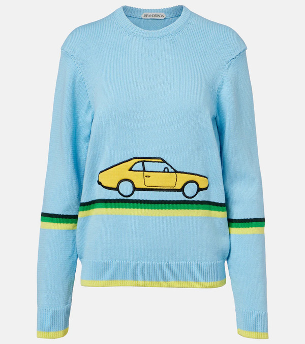  Jw Anderson Jw Anderson Embroidered Cotton Sweater 