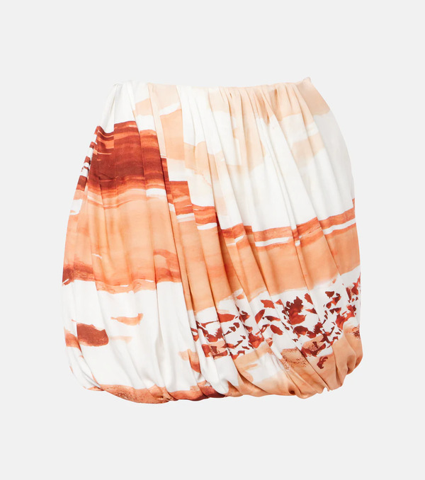  Jw Anderson Jw Anderson Printed Draped Miniskirt 
