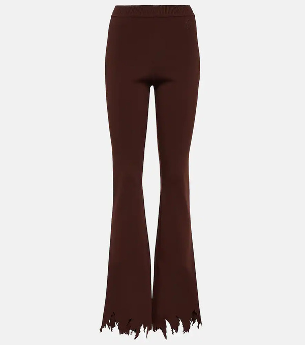  Jw Anderson Jw Anderson Ribbed-knit Distressed Slim Pants 