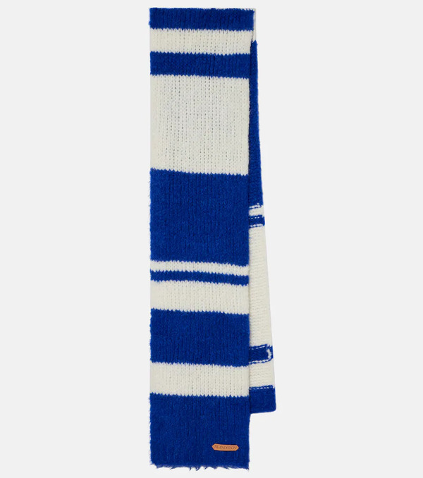  Jw Anderson Jw Anderson Striped Alpaca-blend Scarf 