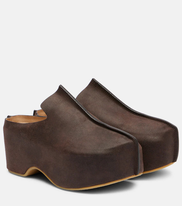  Jw Anderson Jw Anderson Suede Platform Mules 