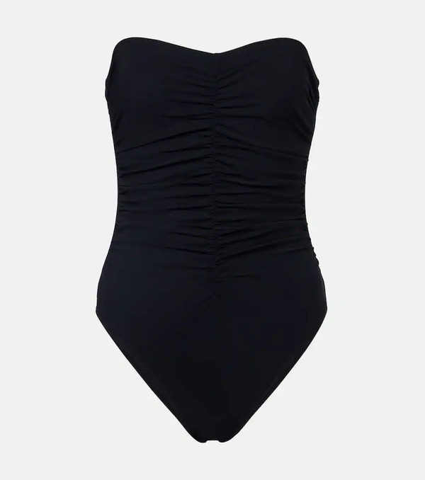  Karla Colletto Karla Colletto Basics Ruched Strapless Swimsuit 
