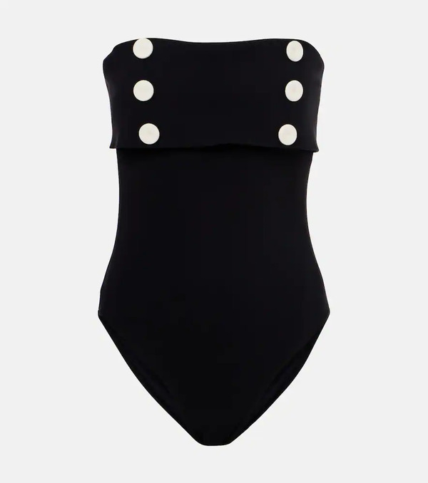  Karla Colletto Karla Colletto Embellished Strapless Swimsuit 