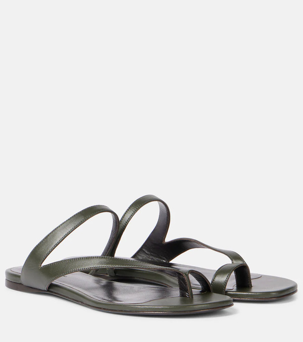  Khaite Khaite Aimee Leather Slides 