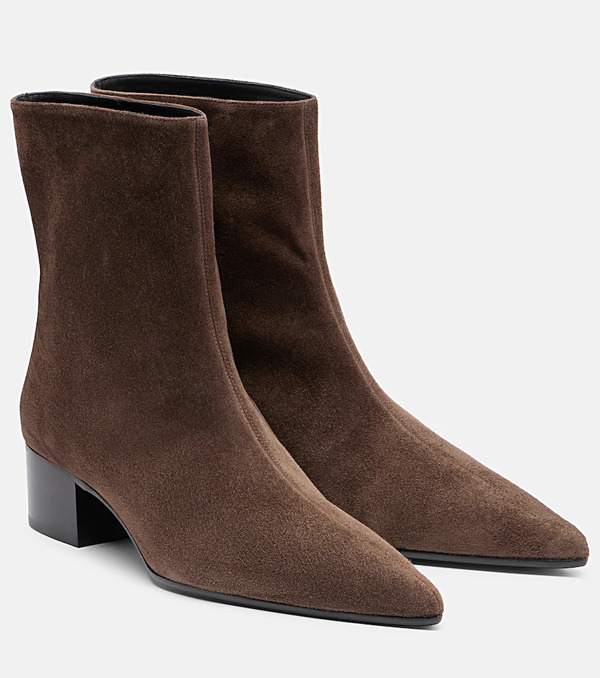  Khaite Khaite Andee Suede Ankle Boots 