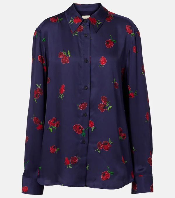  Khaite Khaite Argo Printed Twill Shirt 