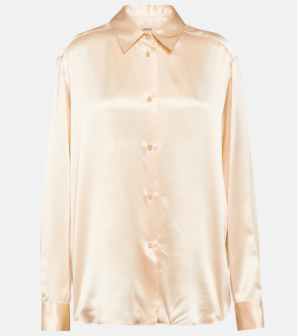  Khaite Khaite Argo Silk Charmeuse Blouse 