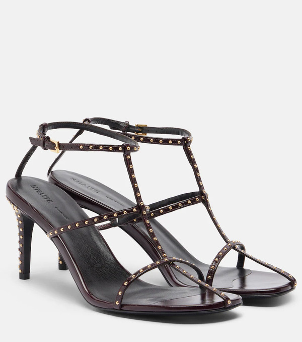  Khaite Khaite Cage Studded Leather Sandals 