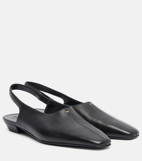  Khaite Khaite Celia Leather Slingback Flats 