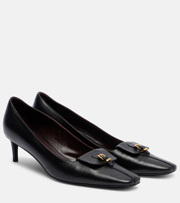  Khaite Khaite Celia Pocket 50 Leather Pumps 